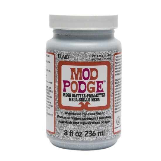 Mod Podge mega glitter silver 236ml Mod Podge mega glitter silver 236ml