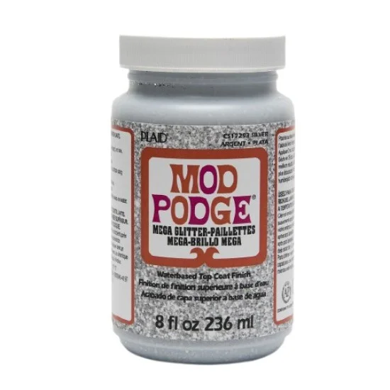 Mod Podge mega glitter silver 236ml