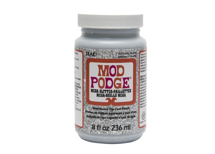 Mod Podge mega glitter silver 236ml Mod Podge mega glitter silver 236ml