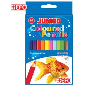 Ξυλομπογιές Jumbo ( Χοντρές ) 12 χρώματα Ξυλομπογιές Jumbo ( Χοντρές ) 12 χρώματα