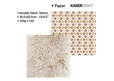 Χαρτόνι διπλής όψης 30cm x 30xm 150gr - four legged Χαρτόνι διπλής όψης 30cm x 30xm 150gr - four legged
