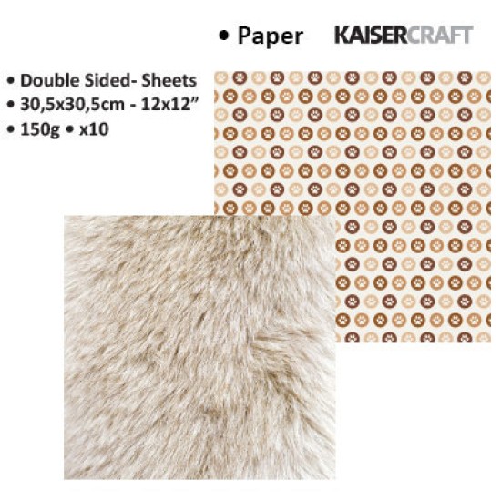 Χαρτόνι διπλής όψης 30cm x 30xm 150gr - four legged Χαρτόνι διπλής όψης 30cm x 30xm 150gr - four legged
