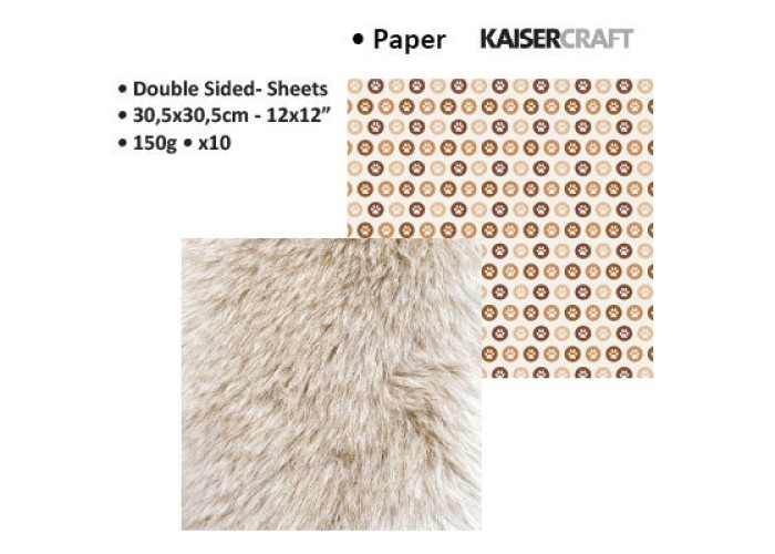 Χαρτόνι διπλής όψης 30cm x 30xm 150gr - four legged Χαρτόνι διπλής όψης 30cm x 30xm 150gr - four legged