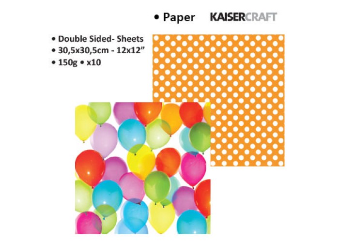 Xαρτόνι χειροτεχνίας 30,5cmx30,5cm 150gr - Balloons