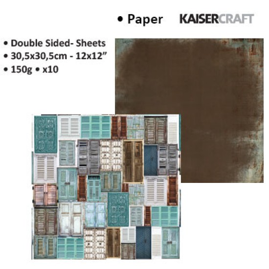Χαρτόνι διπλής όψης 30cm x 30xm 150gr -  sky blue