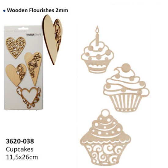 CUPKAKES 4-8cm X3τεμ CUPKAKES 4-8cm X3τεμ