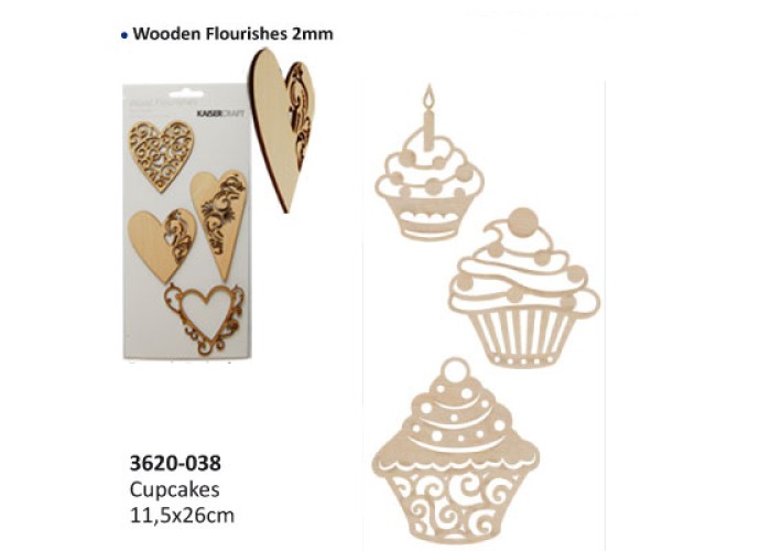 CUPKAKES 4-8cm X3τεμ CUPKAKES 4-8cm X3τεμ