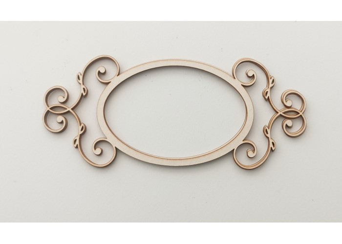 Διακοσμητικό Chipboard 3TEM πλαίσιο Νο1 Πλαίσιο 14,5cm, ετικέτα 5cm x 8cm