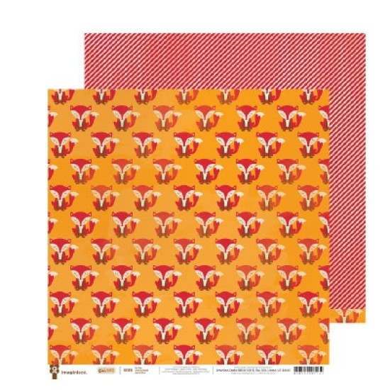 Χαρτόνι Scrapbooking FOX DAYS 30cm x30cm Χαρτόνι Scrapbooking FOX DAYS 30cm x30cm