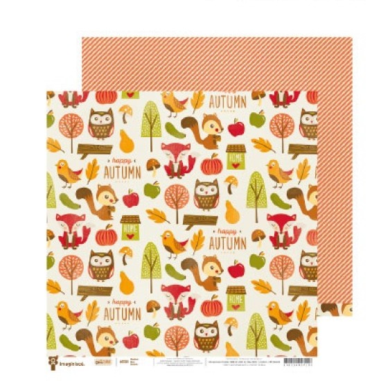 Χαρτόνι Scrapbooking WOODLAND 30cm x30cm Χαρτόνι Scrapbooking WOODLAND 30cm x30cm