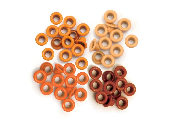 We R Memory Keepers standard eyelets 60τεμ Orange We R Memory Keepers standard eyelets 60τεμ Orange