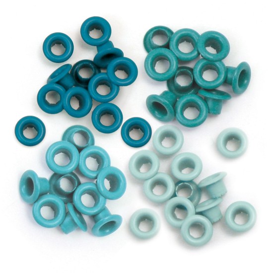 We R Memory Keepers standard eyelets 60τεμ Aqua We R Memory Keepers standard eyelets 60τεμ Aqua