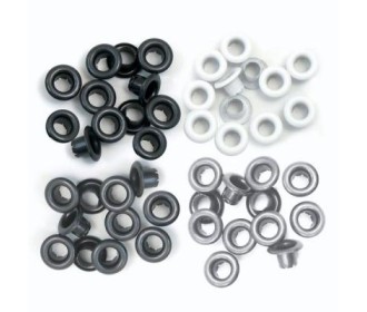 We R Memory Keepers standard eyelets 60τεμ Grey