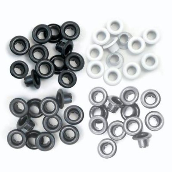 We R Memory Keepers standard eyelets 60τεμ Grey We R Memory Keepers standard eyelets 60τεμ Grey