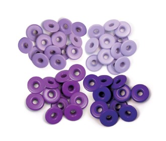 We R Memory Keepers Wide eyelets Purple 40τεμ