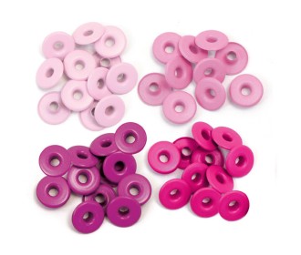 We R Memory Keepers Wide eyelets Pink 40τεμ