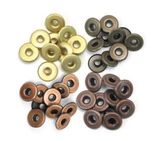 We R Memory Keepers Wide eyelets copper warm metal 40τεμ