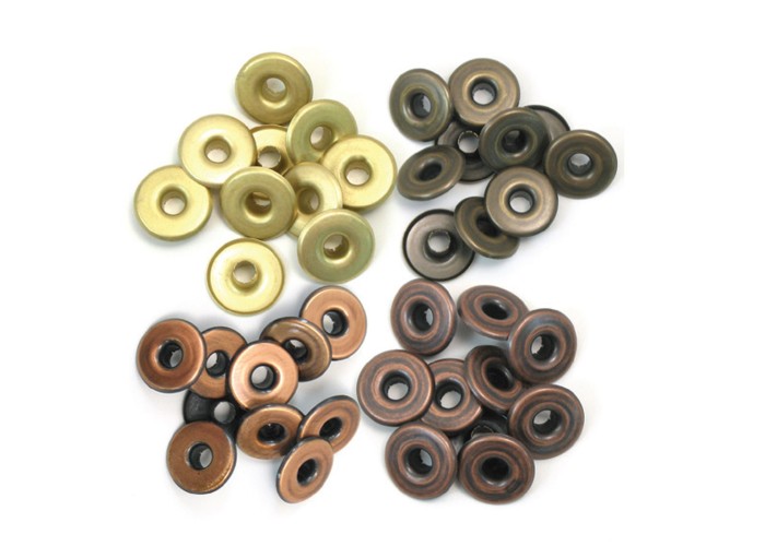 We R Memory Keepers Wide eyelets copper warm metal 40τεμ We R Memory Keepers Wide eyelets copper warm metal 40τεμ