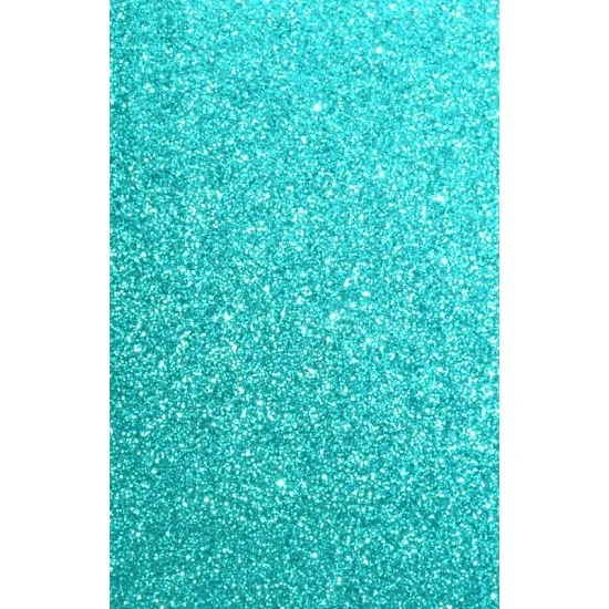 Αφρώδες φύλλο με glitter 30cm x 20cm  1mm - Τιρκουάζ