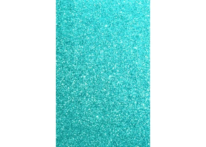 Αφρώδες φύλλο με glitter 30cm x 20cm  1mm - Τιρκουάζ