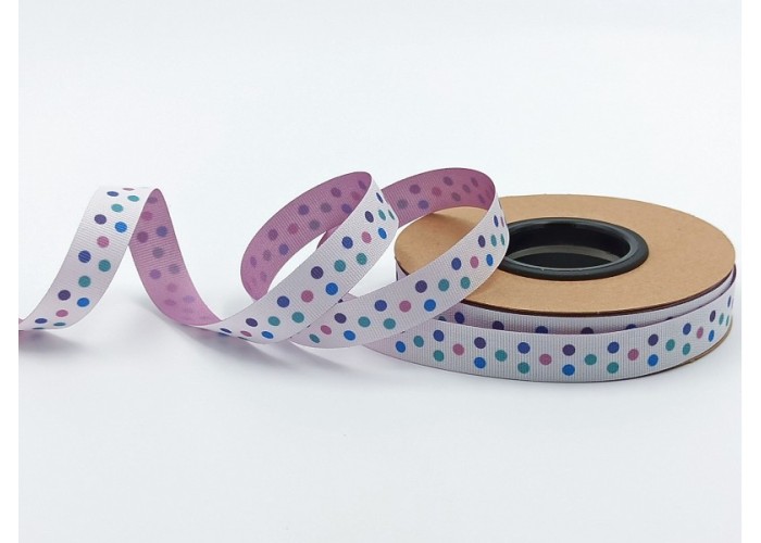 ΚΟΡΔΕΛΑ Νο5806D ΕΚΤΥΠΩΣΗ ΔΥΟ ΟΨΕΙΣ 15ΜΜ WHITE WITH LILAC DOTS ΚΟΡΔΕΛΑ Νο5806D ΕΚΤΥΠΩΣΗ ΔΥΟ ΟΨΕΙΣ 15ΜΜ WHITE WITH LILAC DOTS