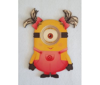 Minion #1 εκτύπωση σε ξύλο Minion #1 εκτύπωση σε ξύλο