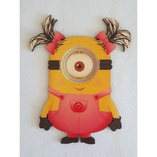 Minion #1 εκτύπωση σε ξύλο Minion #1 εκτύπωση σε ξύλο