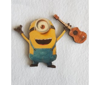 Minion #2 εκτύπωση σε ξύλο Minion #2 εκτύπωση σε ξύλο