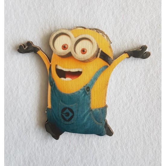 Minion #3 εκτύπωση σε ξύλο Minion #3 εκτύπωση σε ξύλο