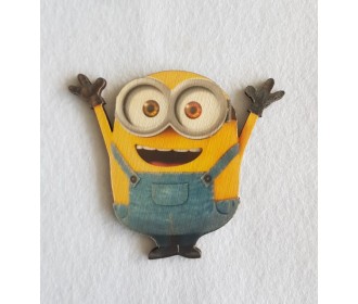 Minion #4 εκτύπωση σε ξύλο Minion #4 εκτύπωση σε ξύλο