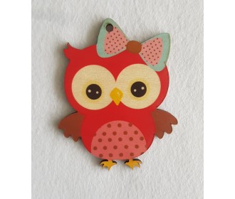 Κουκουβάγια #4 εκτύπωση σε ξύλο