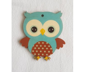 Κουκουβάγια #9 εκτύπωση σε ξύλο Κουκουβάγια #9 εκτύπωση σε ξύλο