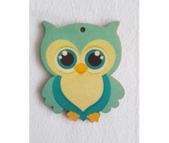 Κουκουβάγια #11 εκτύπωση σε ξύλο Κουκουβάγια #11 εκτύπωση σε ξύλο