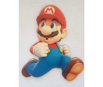 Super Mario εκτύπωση σε ξύλο Super Mario εκτύπωση σε ξύλο