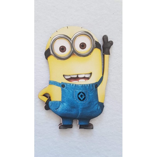 Minion #5 εκτύπωση σε ξύλο Minion #5 εκτύπωση σε ξύλο