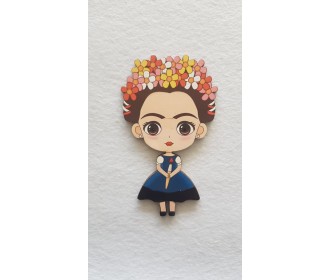 Frida Kahlo #5 εκτύπωση σε ξύλο  Frida Kahlo #5 εκτύπωση σε ξύλο