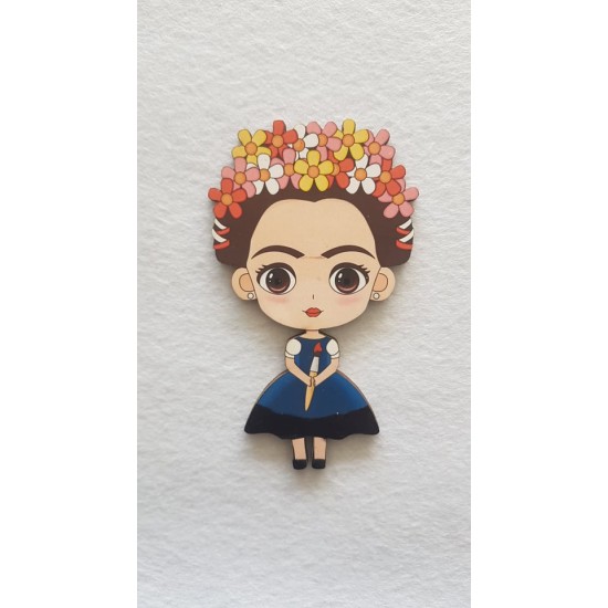 Frida Kahlo #5 εκτύπωση σε ξύλο Frida Kahlo #5 εκτύπωση σε ξύλο
