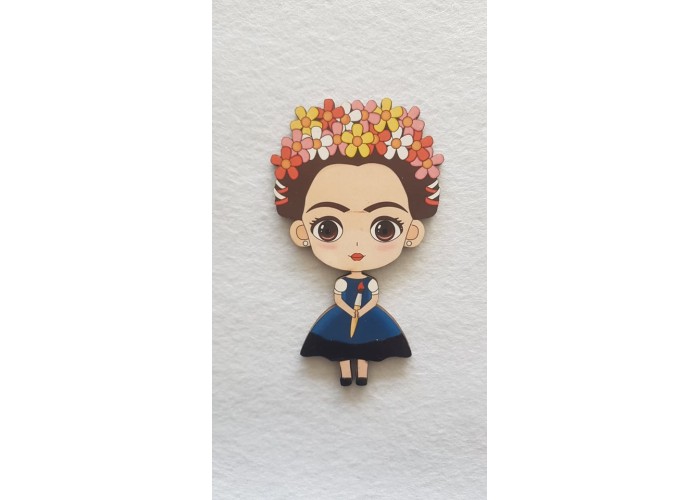 Frida Kahlo #5 εκτύπωση σε ξύλο 