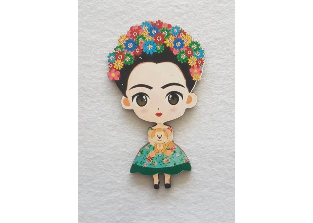 Frida Kahlo #6 εκτύπωση σε ξύλο Frida Kahlo #6 εκτύπωση σε ξύλο