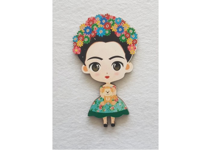 Frida Kahlo #6 εκτύπωση σε ξύλο Frida Kahlo #6 εκτύπωση σε ξύλο