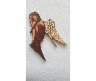 Άγγελος εκτύπωση σε ξύλο