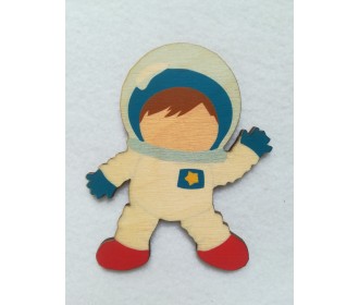 Αστροναύτης εκτύπωση σε ξύλο Αστροναύτης εκτύπωση σε ξύλο