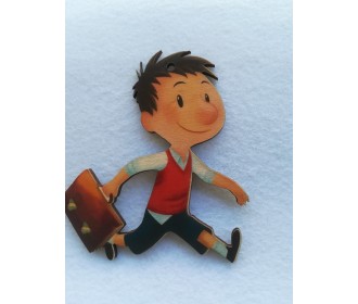 Μικρός Νικόλας εκτύπωση σε ξύλο Μικρός Νικόλας εκτύπωση σε ξύλο