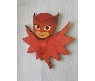 Πιτζαμοήρωες #2 εκτύπωση σε ξύλο