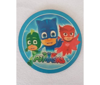 Πιτζαμοήρωες #4 εκτύπωση σε ξύλο