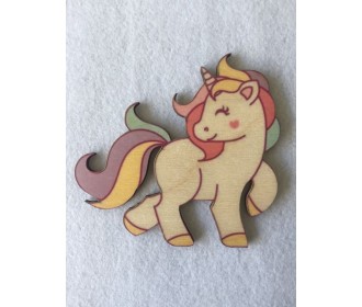 Μονόκερος #2 εκτύπωση σε ξύλο