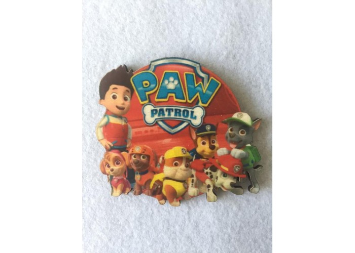 Paw Patrol εκτύπωση σε ξύλο Paw Patrol εκτύπωση σε ξύλο