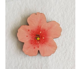 Λουλούδι εκτύπωση σε ξύλο