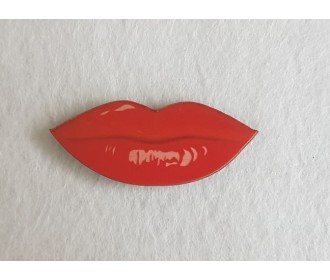 Χείλη κόκκινα εκτύπωση σε ξύλο