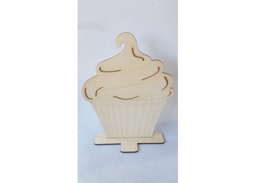 Ξυλινο cupcake με βάση Ξυλινο cupcake με βάση
